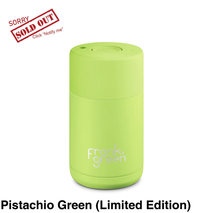 Frank Green 10Oz (295Ml) Stainless Steel Ceramic Reusable Cup Pistachio (Limited Edition) *Preorder