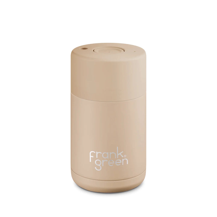 Frank Green 10Oz (295Ml) Stainless Steel Ceramic Reusable Cup Soft Stone (Limited Edition) *Preorder