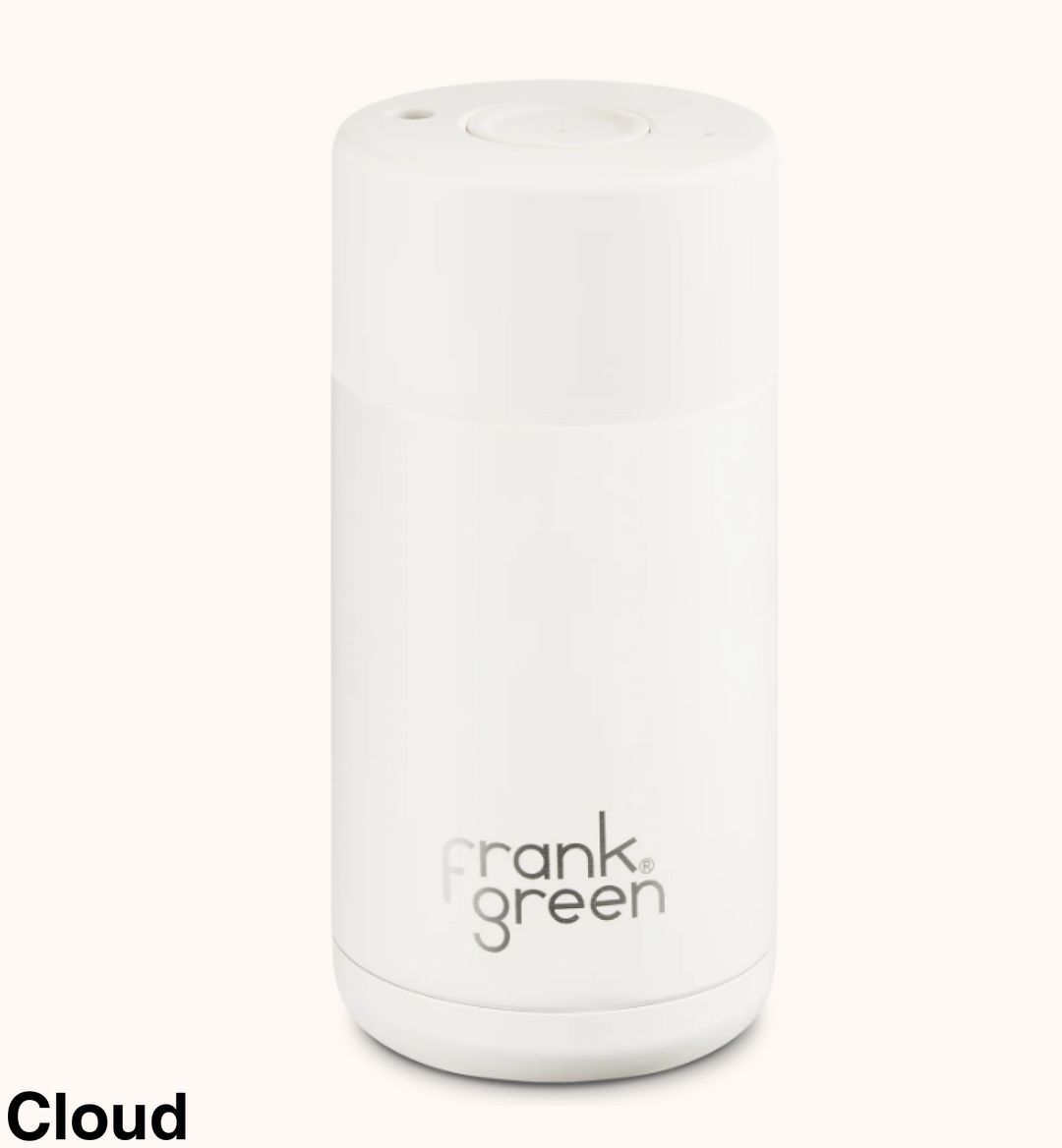Frank Green 12Oz (355Ml) Stainless Steel Ceramic Reusable Cup Cloud