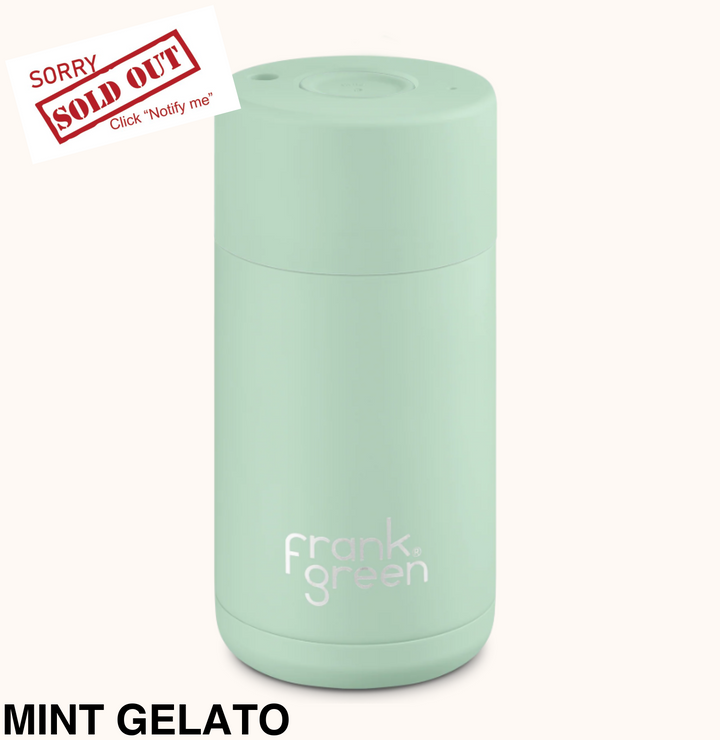 Frank Green 12Oz (355Ml) Stainless Steel Ceramic Reusable Cup Mint Gelato