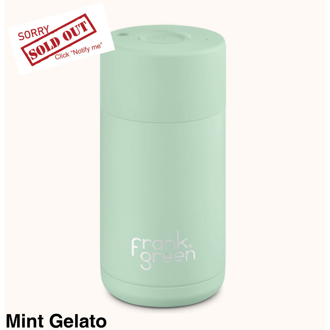 Frank Green 12Oz (355Ml) Stainless Steel Ceramic Reusable Cup Mint Gelato