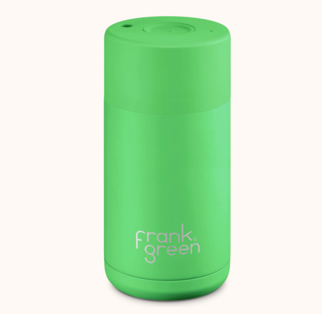Frank Green 12Oz (355Ml) Stainless Steel Ceramic Reusable Cup Neon