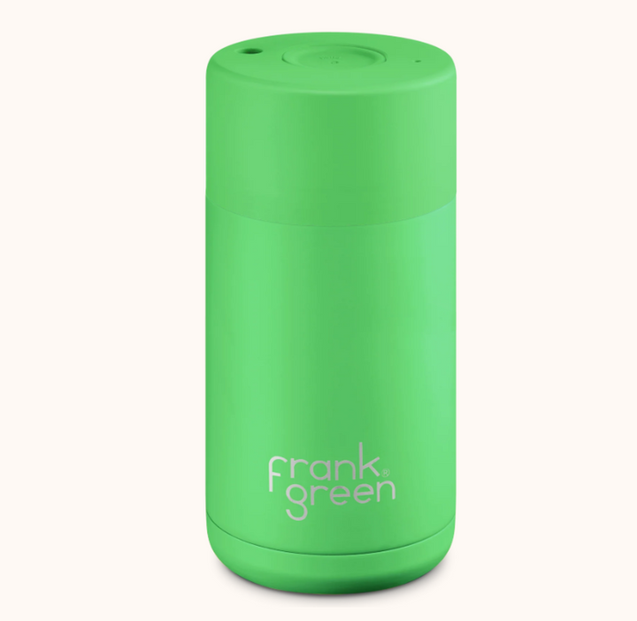Frank Green 12Oz (355Ml) Stainless Steel Ceramic Reusable Cup Neon