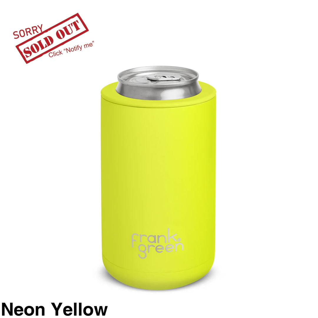 Frank Green 15Oz (425Ml) 3-In-1 Insulated Drink Holder Neon Yellow