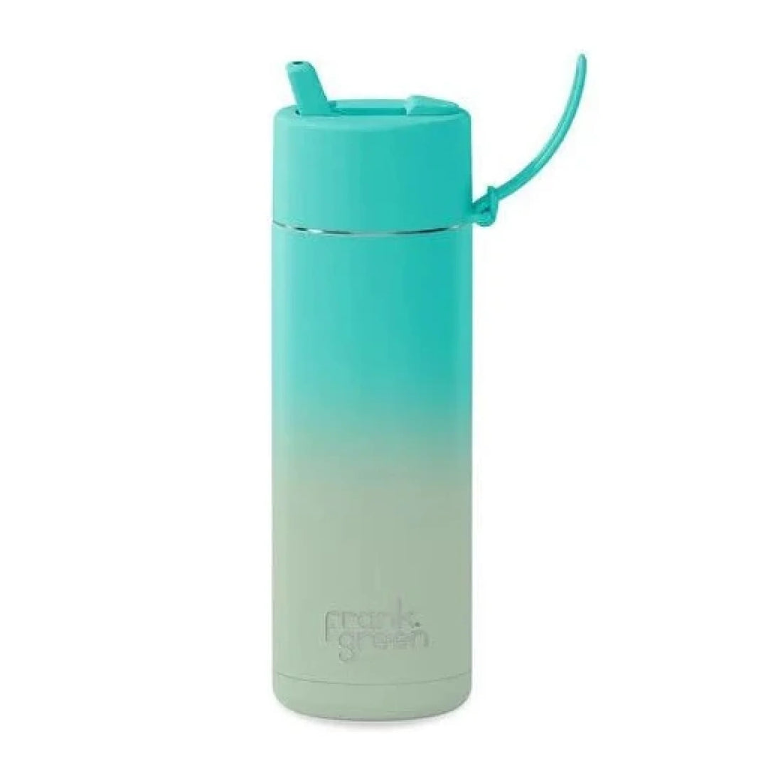 Frank Green 20Oz (595Ml) Stainless Steel Ceramic Reusable Straw Bottle Bondi Bliss Gradient