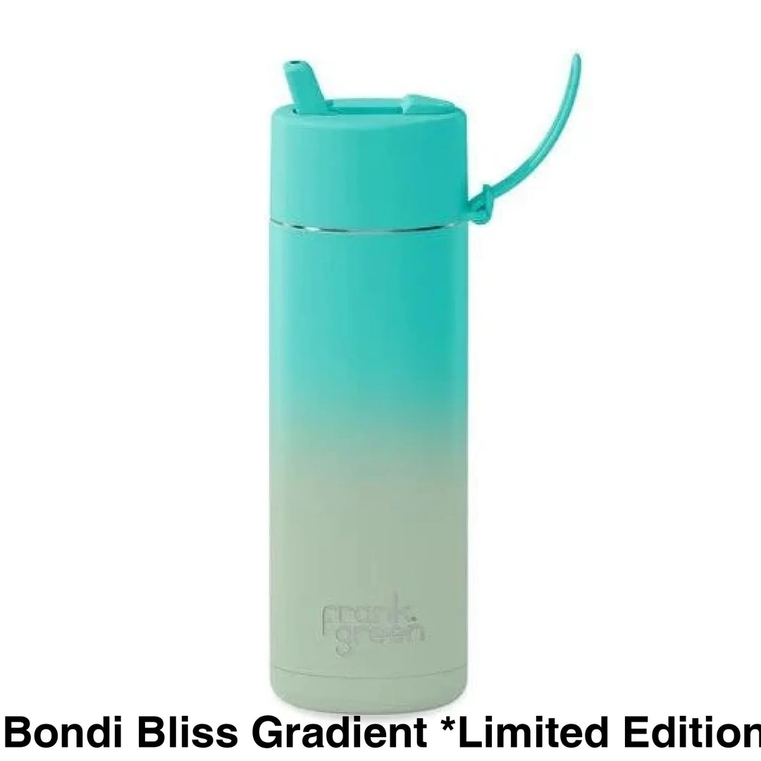 Frank Green 20Oz (595Ml) Stainless Steel Ceramic Reusable Straw Bottle Bondi Bliss Gradient