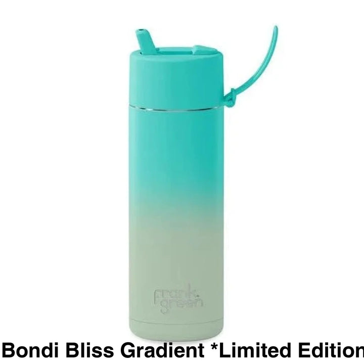 Frank Green 20Oz (595Ml) Stainless Steel Ceramic Reusable Straw Bottle Bondi Bliss Gradient