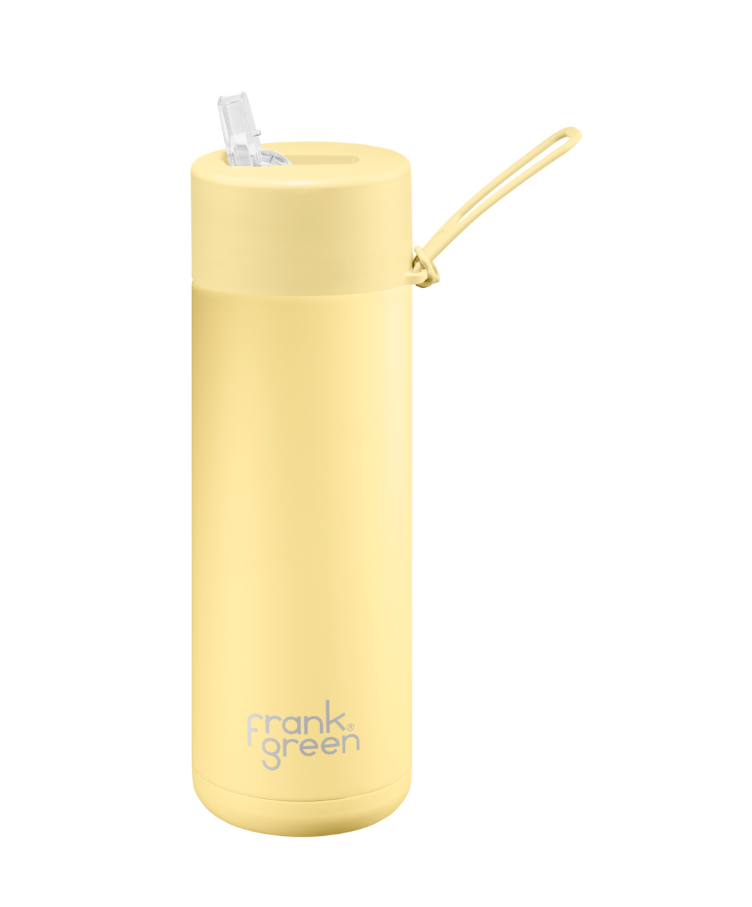 Frank Green 20Oz (595Ml) Stainless Steel Ceramic Reusable Straw Bottle Buttermilk