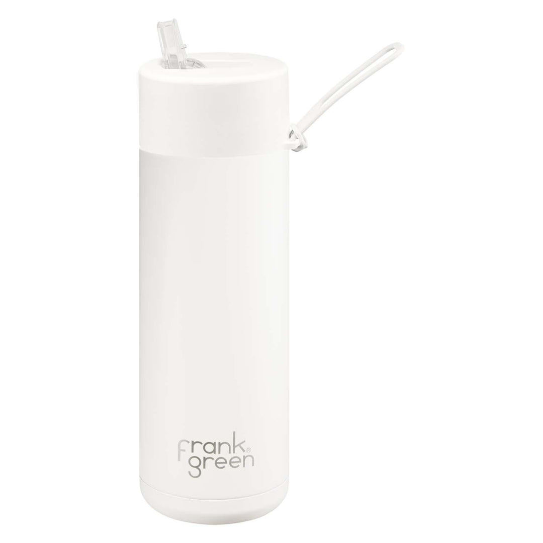 Frank Green 20Oz (595Ml) Stainless Steel Ceramic Reusable Straw Bottle Cloud