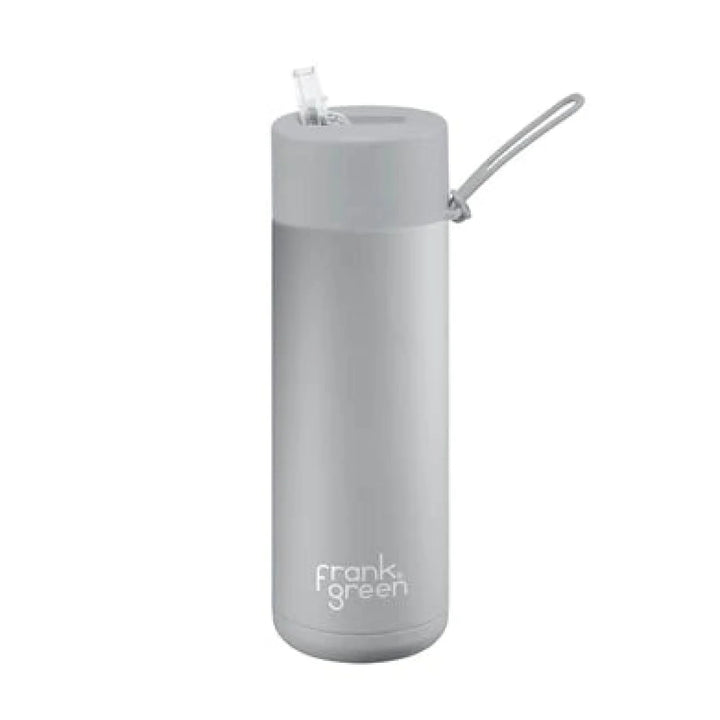 Frank Green 20Oz (595Ml) Stainless Steel Ceramic Reusable Straw Bottle Harbor Mist