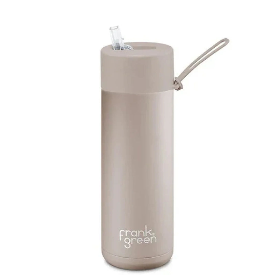 Frank Green 20Oz (595Ml) Stainless Steel Ceramic Reusable Straw Bottle Moon Dust