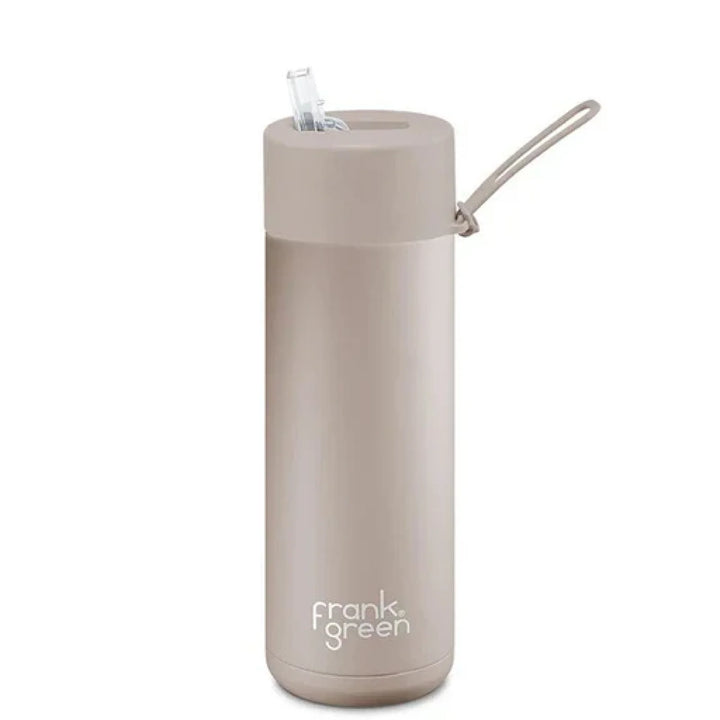 Frank Green 20Oz (595Ml) Stainless Steel Ceramic Reusable Straw Bottle Moon Dust
