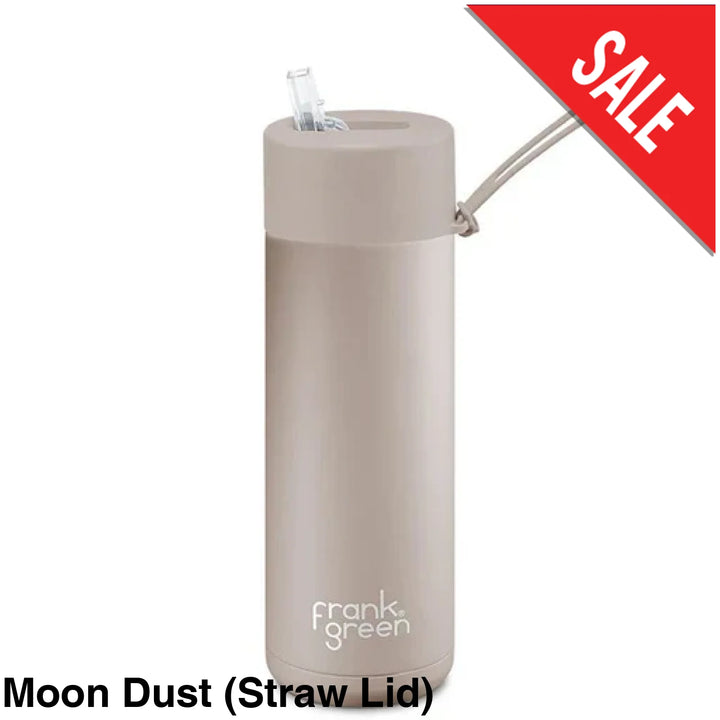 Frank Green 20Oz (595Ml) Stainless Steel Ceramic Reusable Straw Bottle Moon Dust