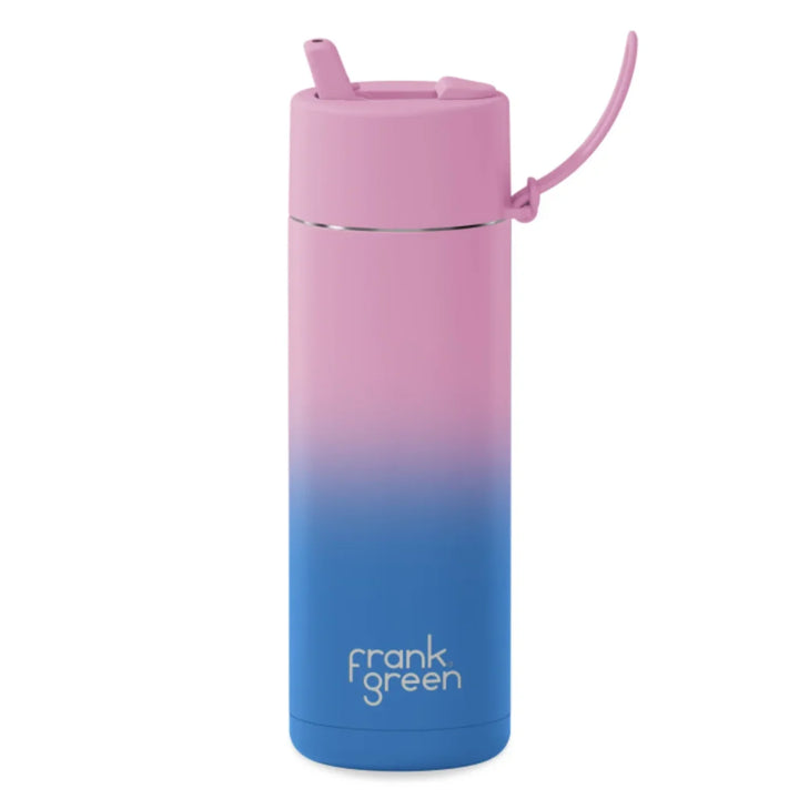 Frank Green 20Oz (595Ml) Stainless Steel Ceramic Reusable Straw Bottle Wild Orchid Gradient