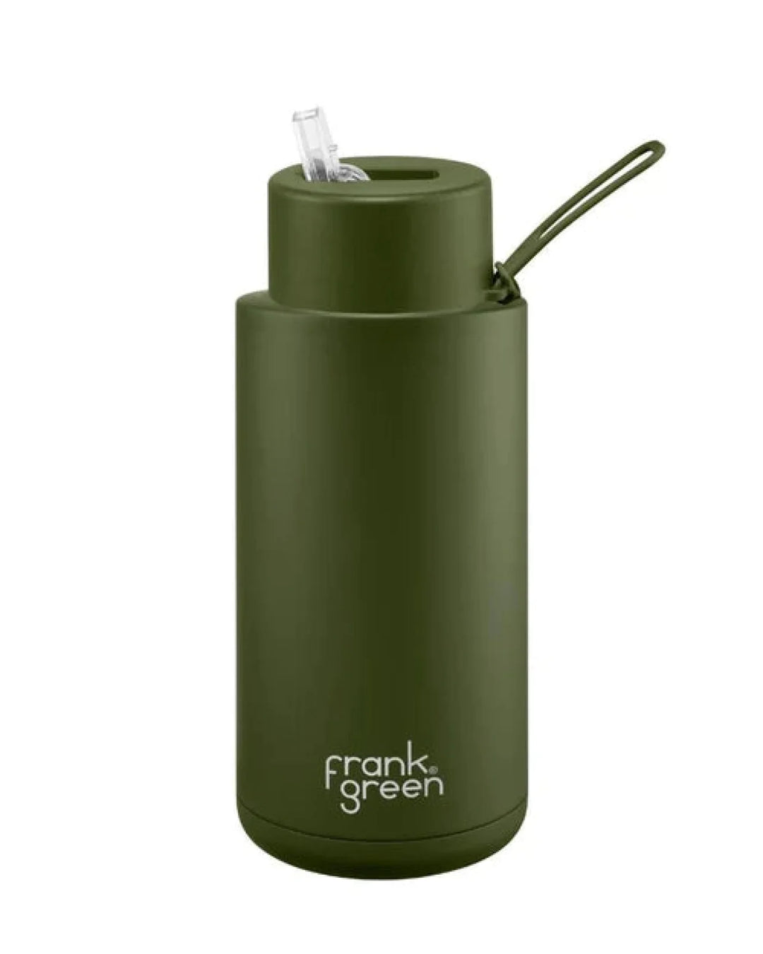 Frank Green 34Oz (1L) Stainless Steel Ceramic Reusable Straw Bottle