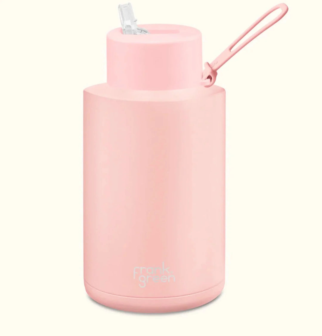 Frank Green 68Oz (2L) Stainless Steel Ceramic Reusable Straw Bottle Blushed