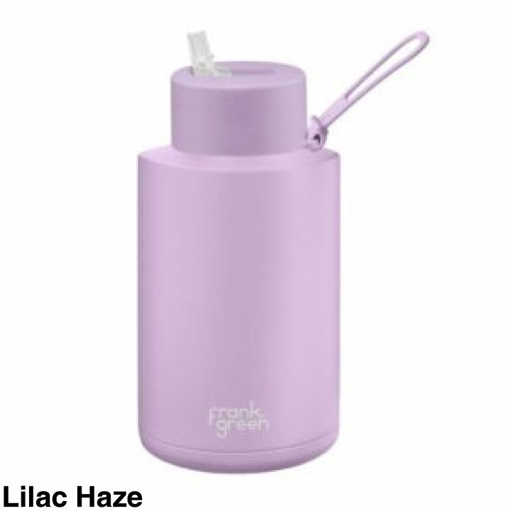 Frank Green 68Oz (2L) Stainless Steel Ceramic Reusable Straw Bottle Lilac Haze