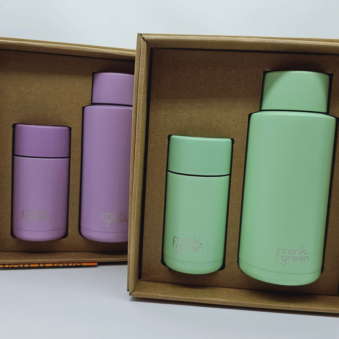 Frank Green Essentials Gift Set Large 12Oz Cup & 34Oz Straw Bottle