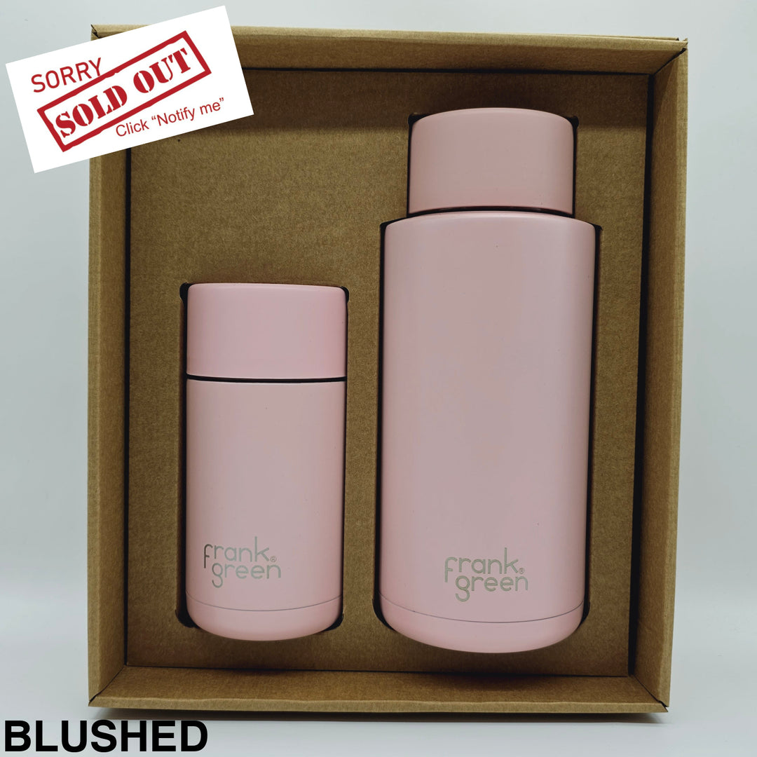 Frank Green Essentials Gift Set Large 12Oz Cup & 34Oz Straw Bottle