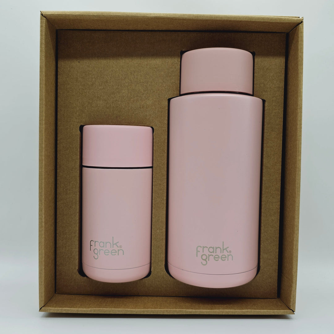 Frank Green Essentials Gift Set Large 12Oz Cup & 34Oz Straw Bottle
