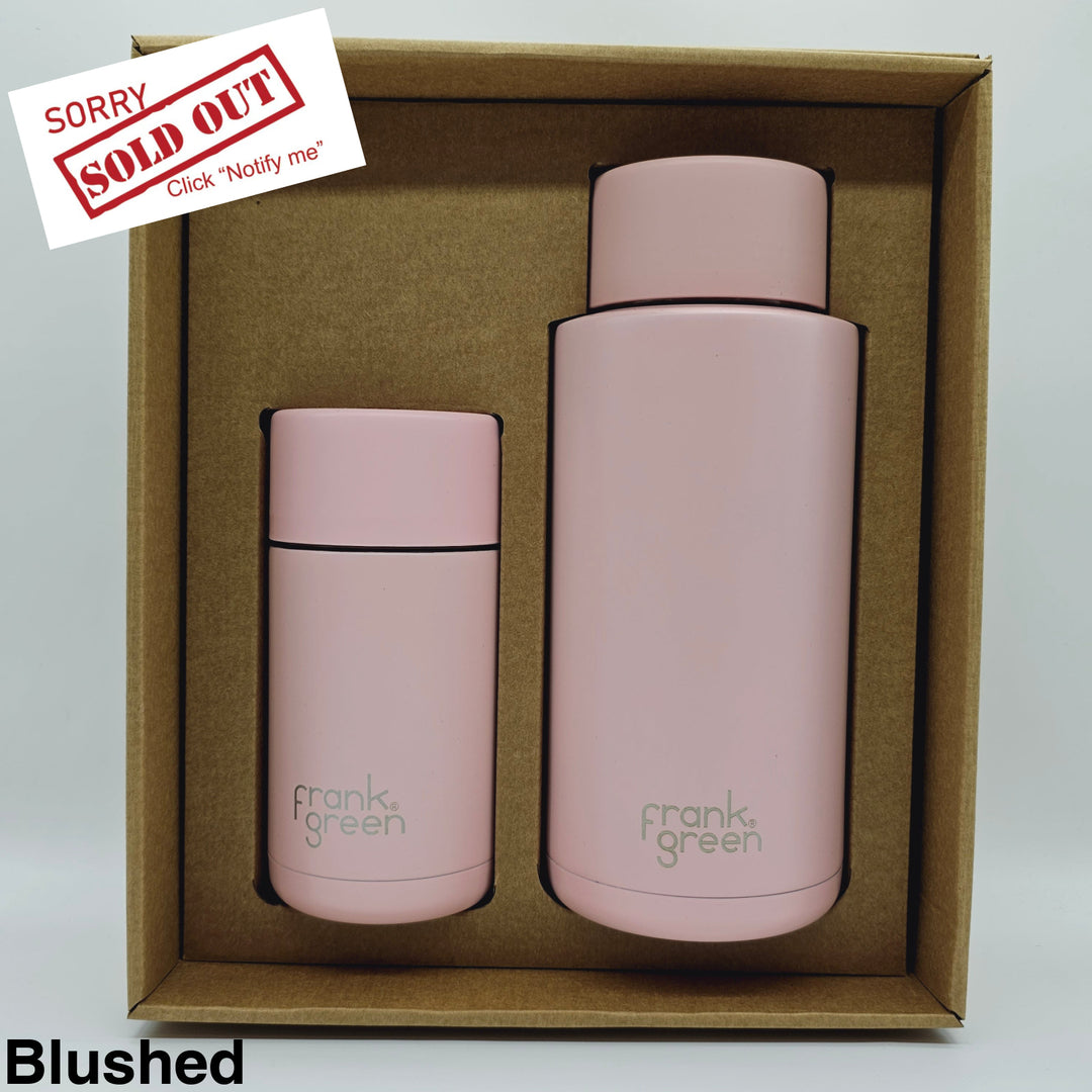 Frank Green Essentials Gift Set Large 12Oz Cup & 34Oz Straw Bottle