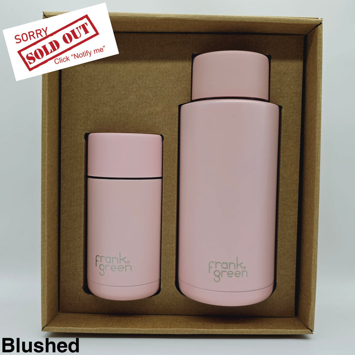 Frank Green Essentials Gift Set Large 12Oz Cup & 34Oz Straw Bottle