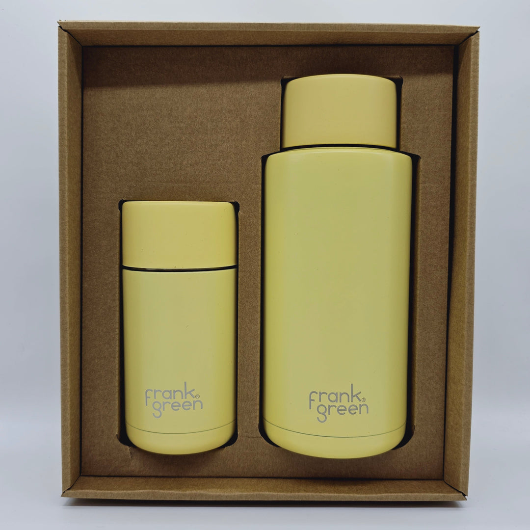 Frank Green Essentials Gift Set Large 12Oz Cup & 34Oz Straw Bottle