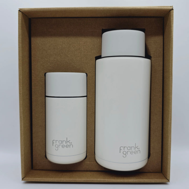 Frank Green Essentials Gift Set Large 12Oz Cup & 34Oz Straw Bottle