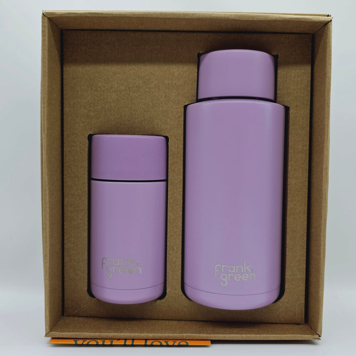 Frank Green Essentials Gift Set Large 12Oz Cup & 34Oz Straw Bottle