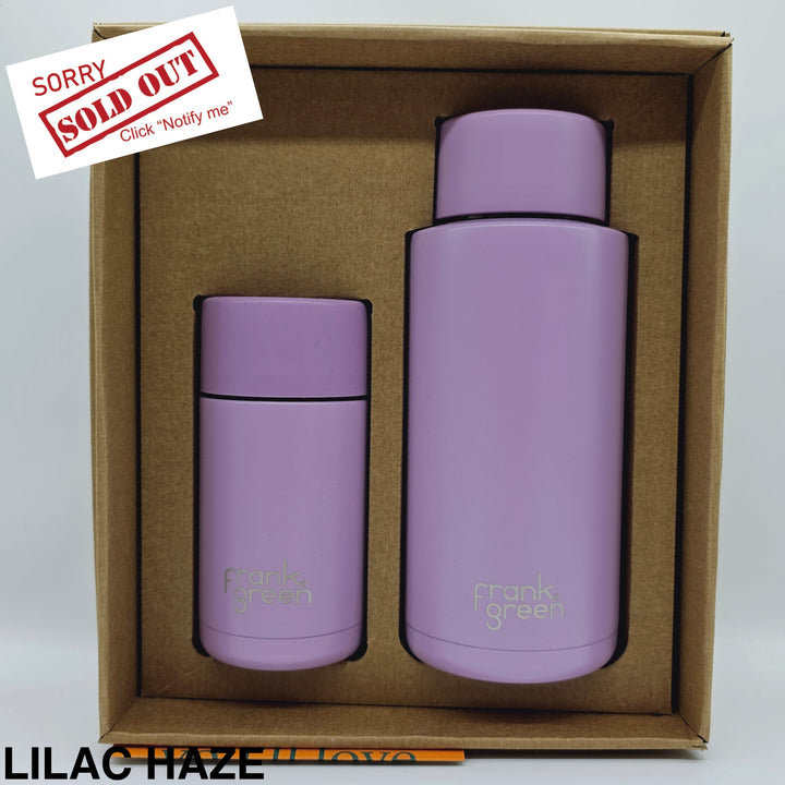 Frank Green Essentials Gift Set Large 12Oz Cup & 34Oz Straw Bottle