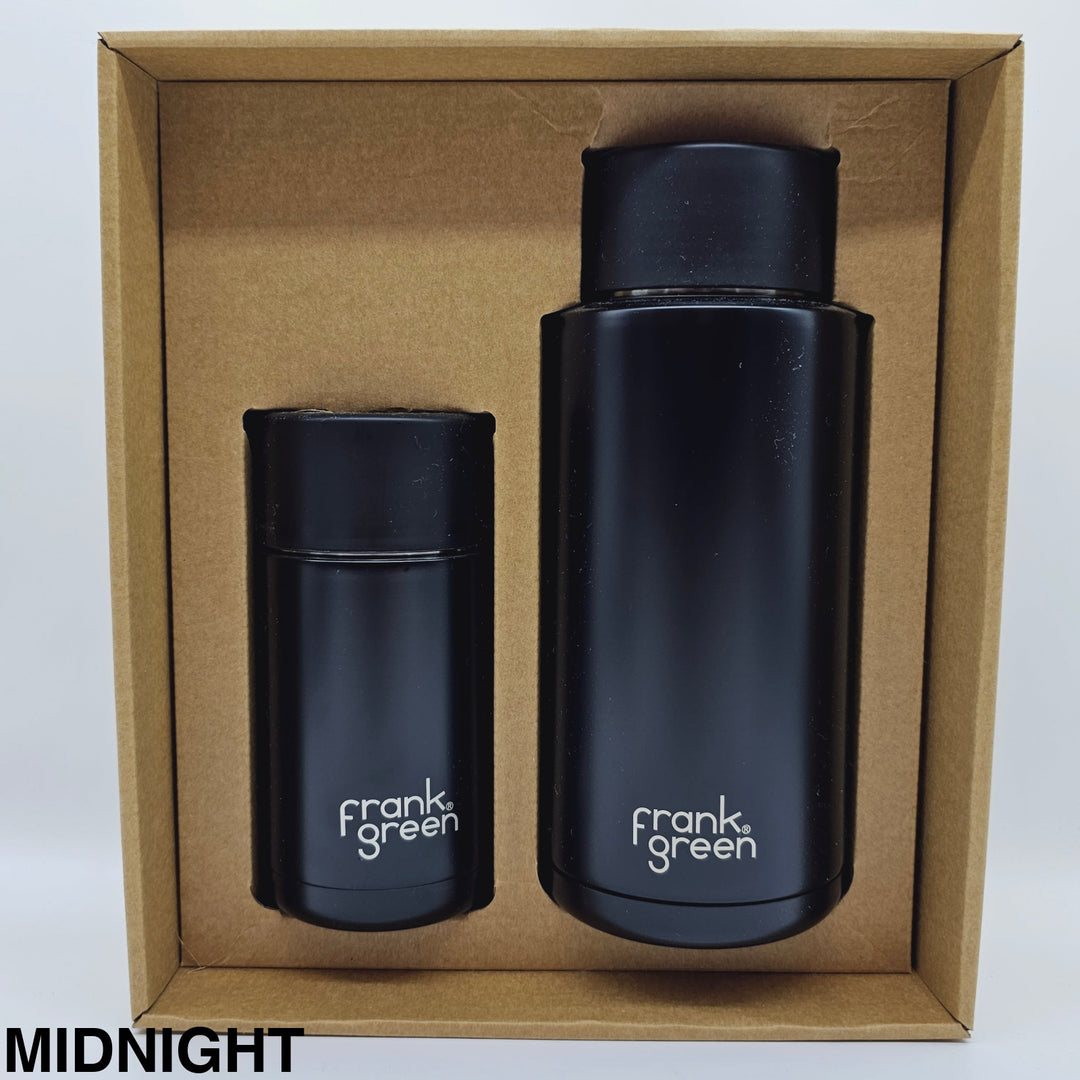 Frank Green Essentials Gift Set Large 12Oz Cup & 34Oz Straw Bottle