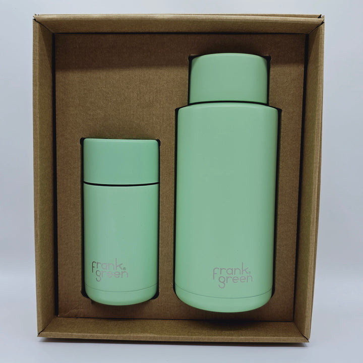 Frank Green Essentials Gift Set Large 12Oz Cup & 34Oz Straw Bottle