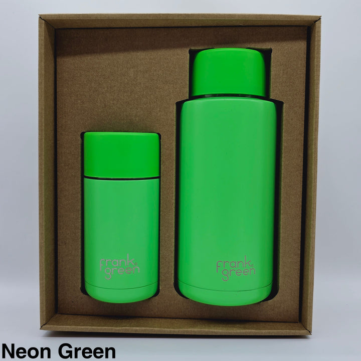 Frank Green Essentials Gift Set Large 12Oz Cup & 34Oz Straw Bottle