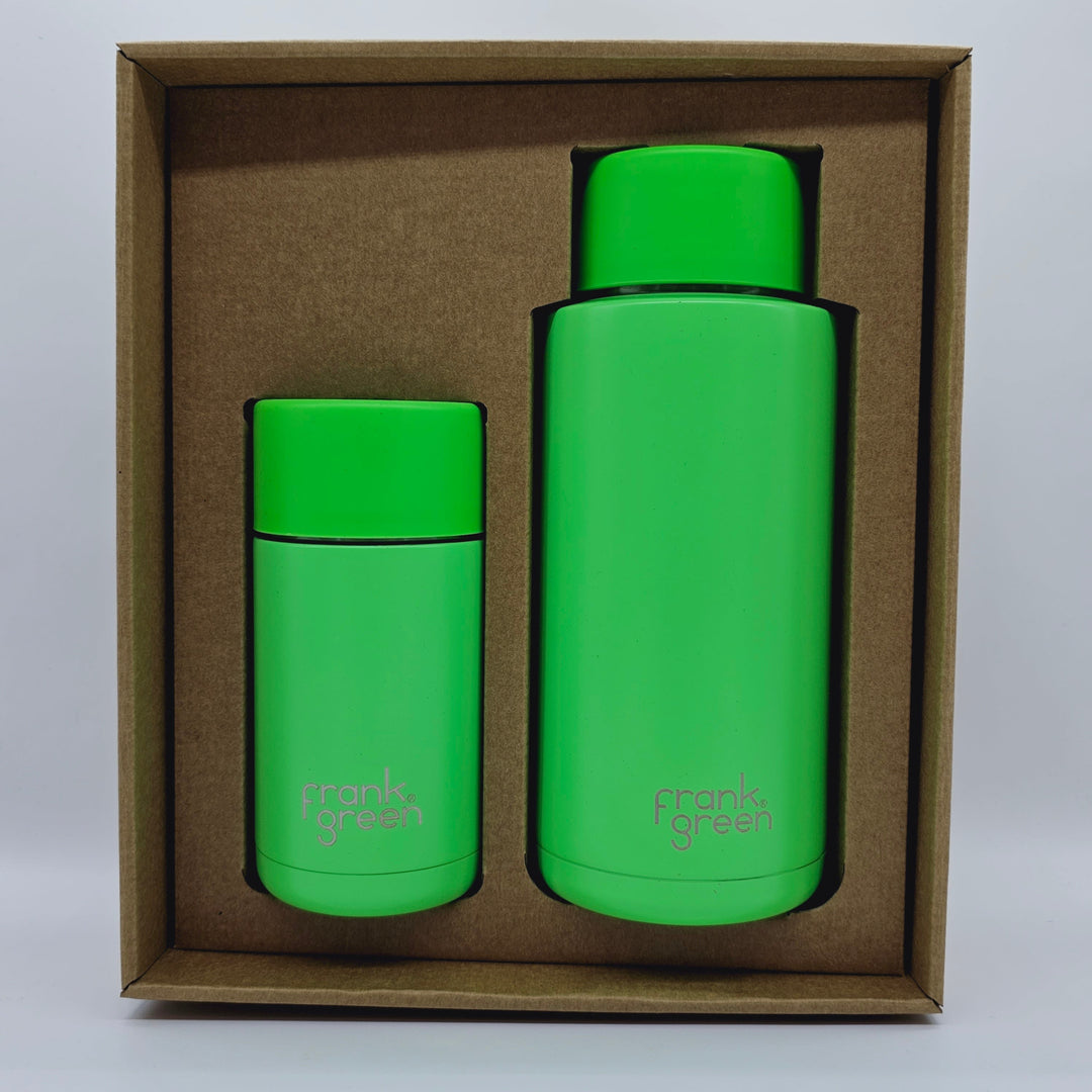 Frank Green Essentials Gift Set Large 12Oz Cup & 34Oz Straw Bottle