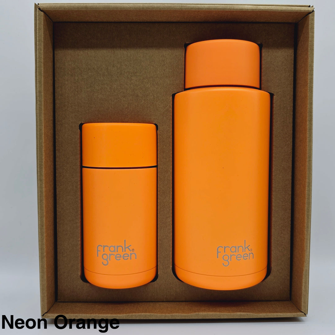 Frank Green Essentials Gift Set Large 12Oz Cup & 34Oz Straw Bottle