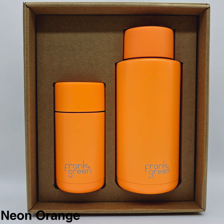 Frank Green Essentials Gift Set Large 12Oz Cup & 34Oz Straw Bottle