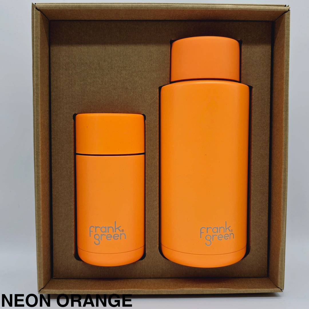 Frank Green Essentials Gift Set Large 12Oz Cup & 34Oz Straw Bottle