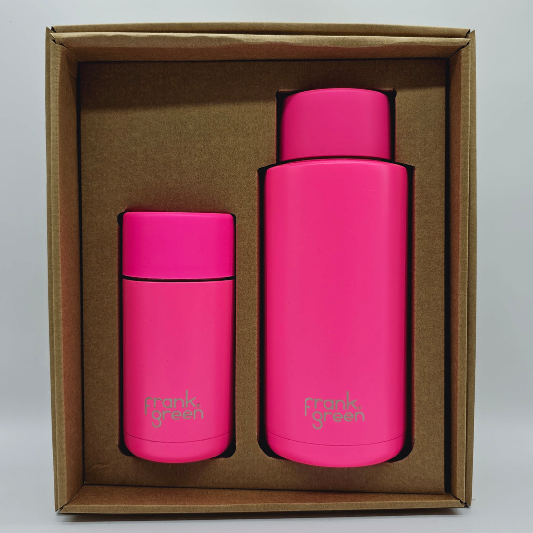 Frank Green Essentials Gift Set Large 12Oz Cup & 34Oz Straw Bottle