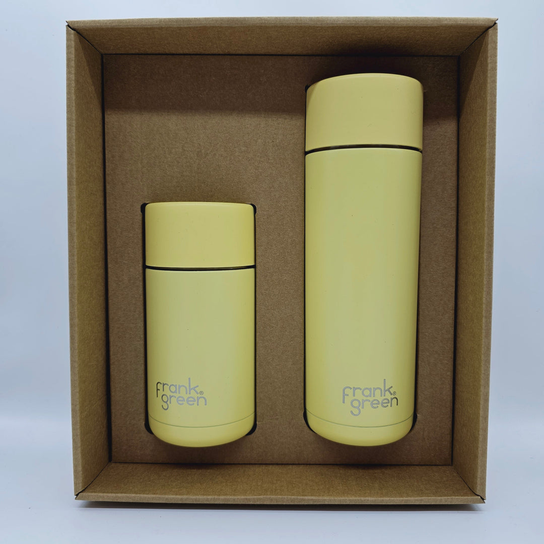 Frank Green Essentials Gift Set Small 12Oz Cup & 20Oz Straw Bottle Buttermilk