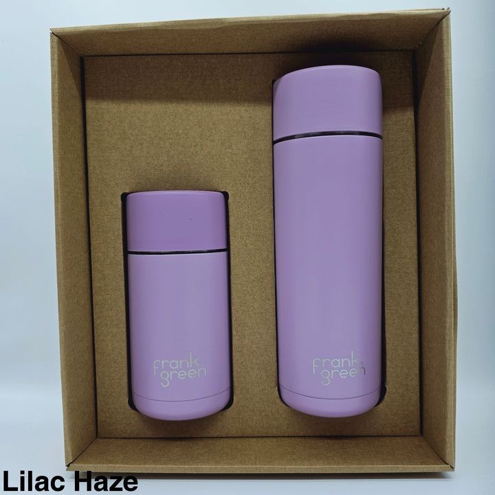 Frank Green Essentials Gift Set Small 12Oz Cup & 20Oz Straw Bottle Lilac Haze