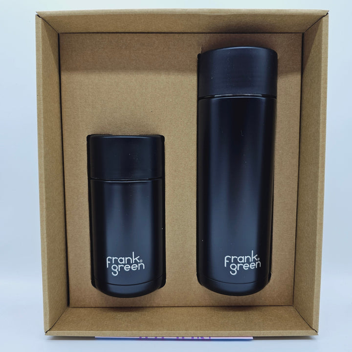 Frank Green Essentials Gift Set Small 12Oz Cup & 20Oz Straw Bottle Midnight