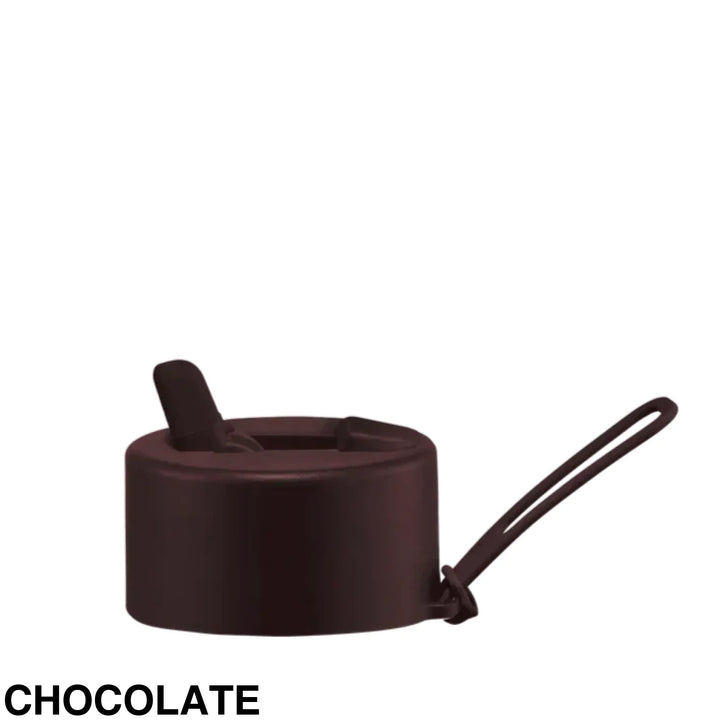 Frank Green Flip Straw Lid & Strap Only Chocolate