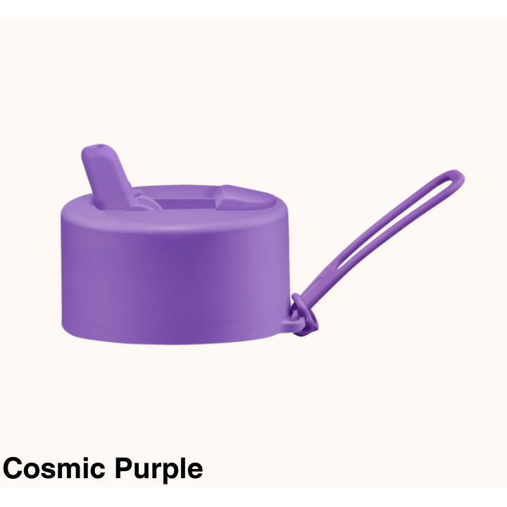 Frank Green Flip Straw Lid & Strap Only Cosmic Purple