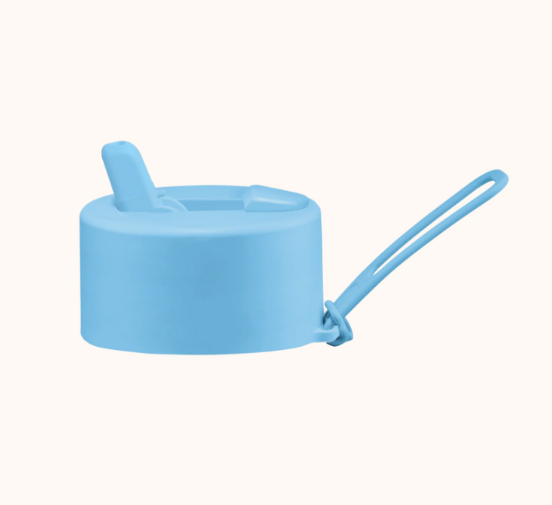 Frank Green Flip Straw Lid & Strap Only Sky Blue