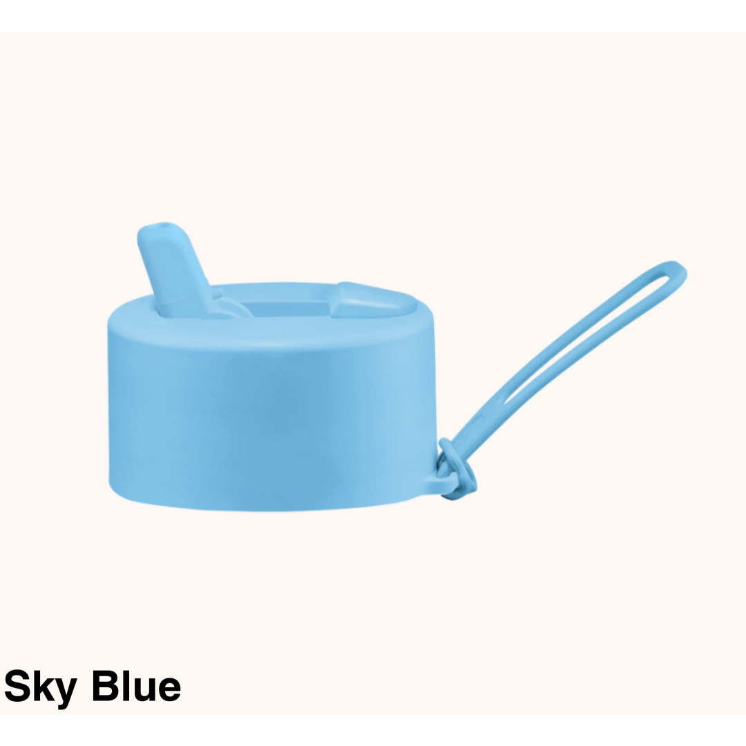 Frank Green Flip Straw Lid & Strap Only Sky Blue