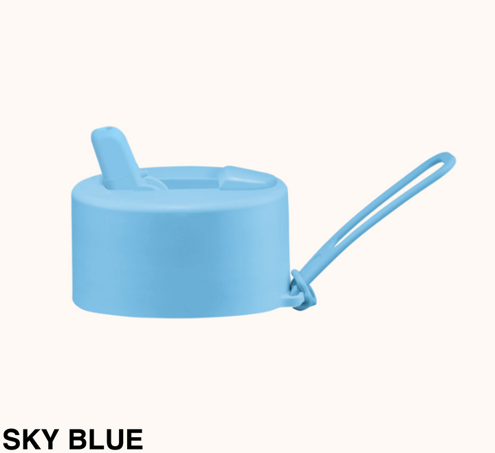 Frank Green Flip Straw Lid & Strap Only Sky Blue