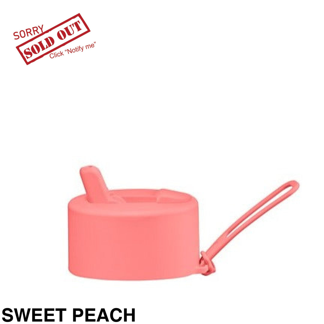 Frank Green Flip Straw Lid & Strap Only Sweet Peach
