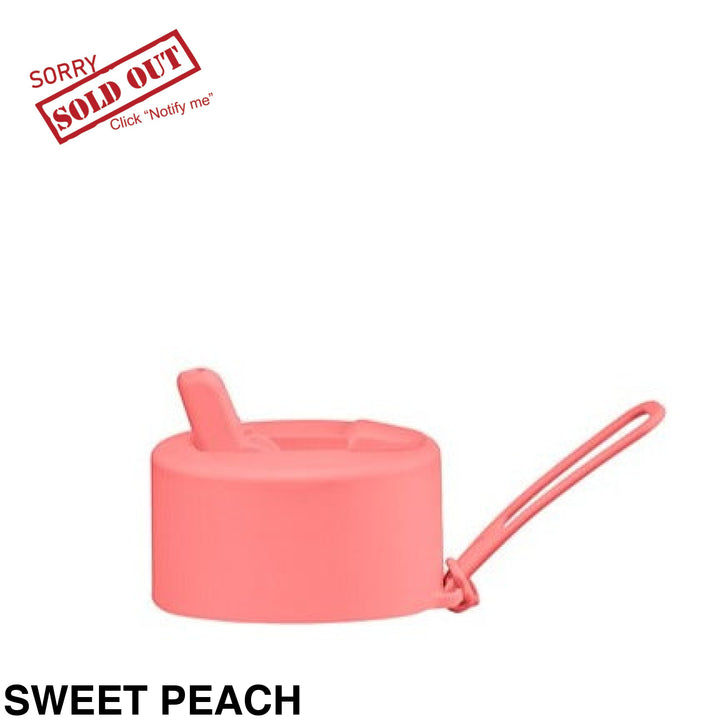 Frank Green Flip Straw Lid & Strap Only Sweet Peach