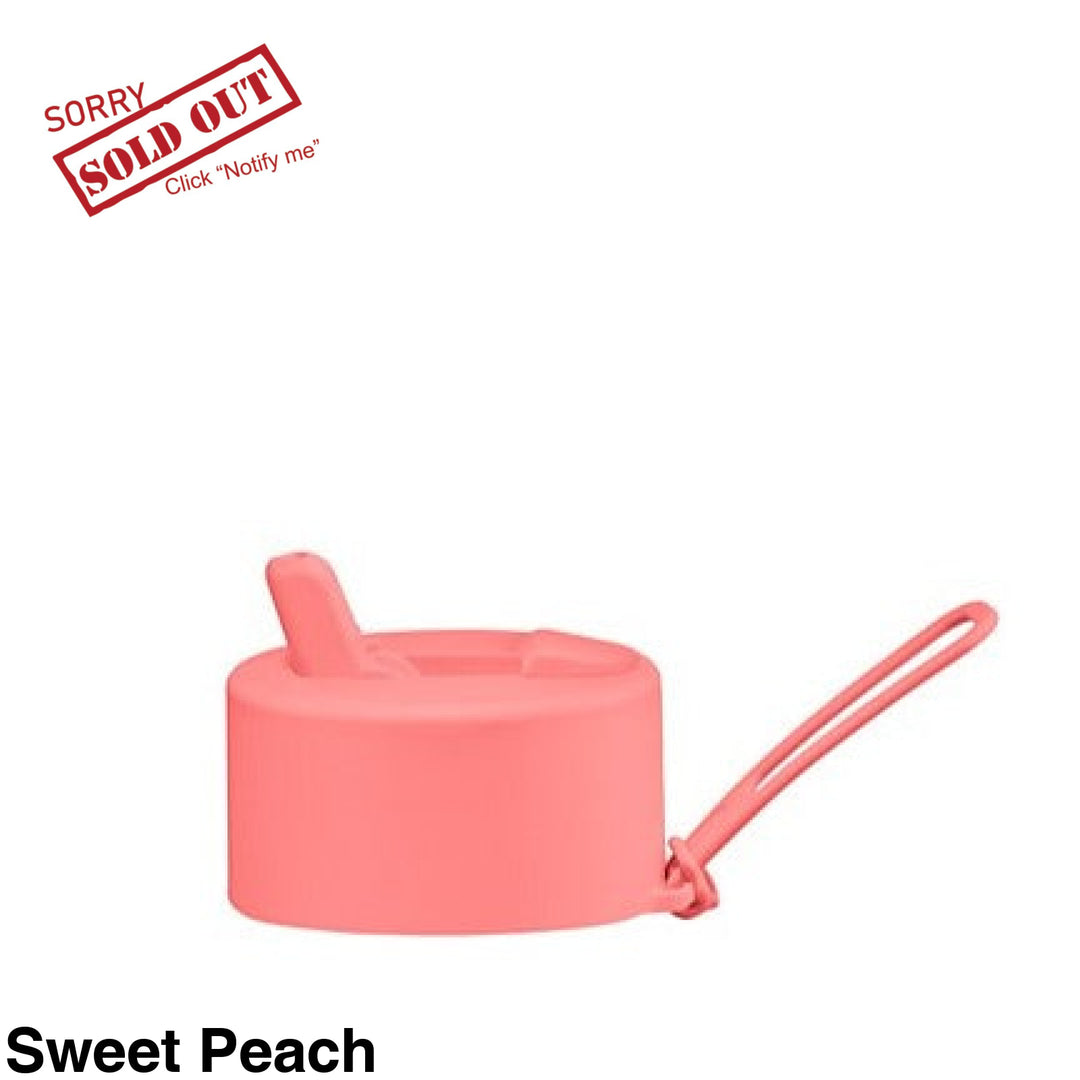 Frank Green Flip Straw Lid & Strap Only Sweet Peach