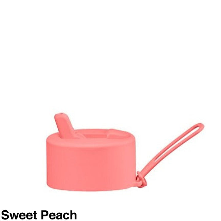 Frank Green Flip Straw Lid & Strap Only Sweet Peach